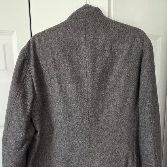 Gray Tweed Wool Coat - Medium 3/4 Coat - Picture 4 of 12